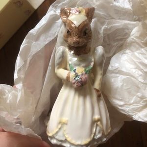 Bride and groom Royal Doulton Bunnykins figurine. Original in box vintage